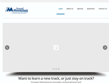 Tablet Screenshot of forwardmomentum.net